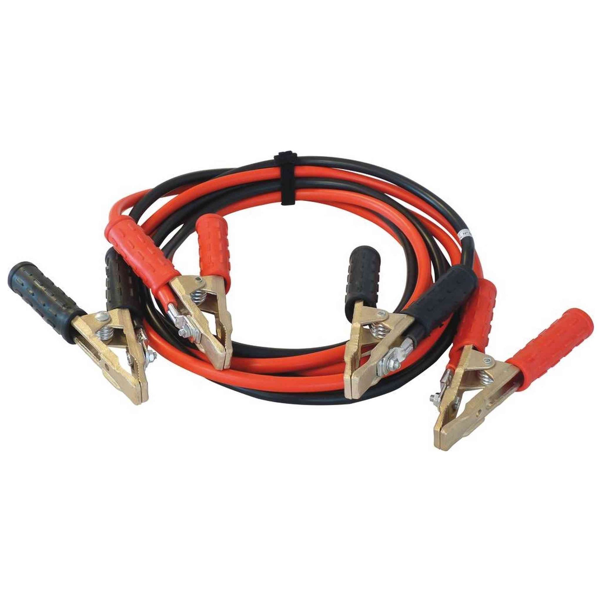 JEU CABLES DEMARRAGE CUIVRE 25MM2 3M00 PINCES LAITON 650A SACHET