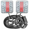 KIT SIGNALISATION 7M50 MAGNETIQUE A LED ENTRE FEUX 2.5M ROUGE/BLANC 7 PLOTS