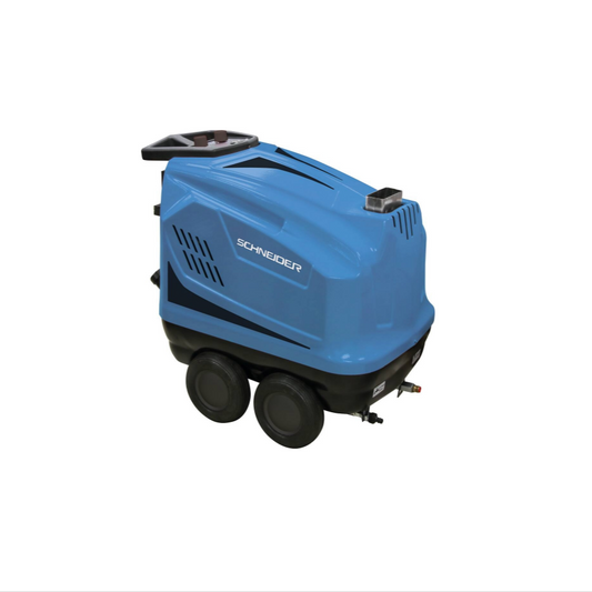 Nettoyeur HP eau chaude 380V 14 l/min 160 bar avec flexible 15m et total stop