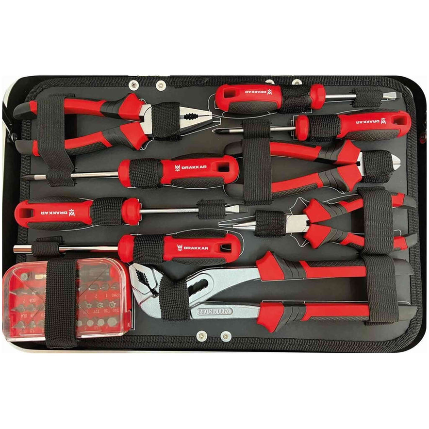 Mallette de dépannage 105 outils 1/4"+1/2"