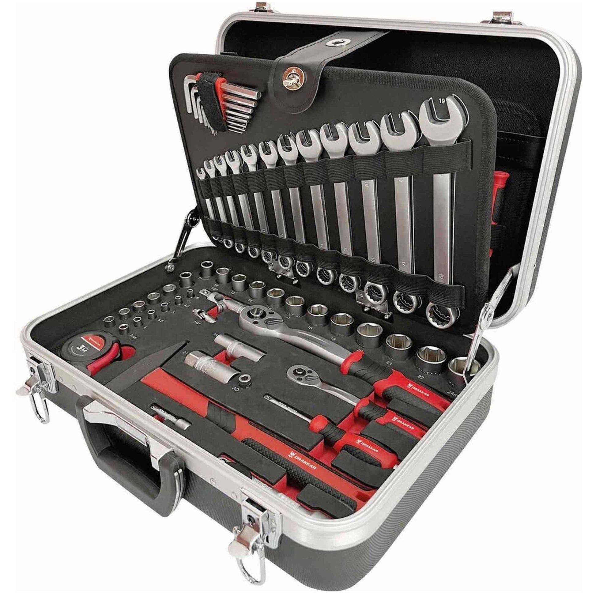 Mallette de dépannage 105 outils 1/4"+1/2"