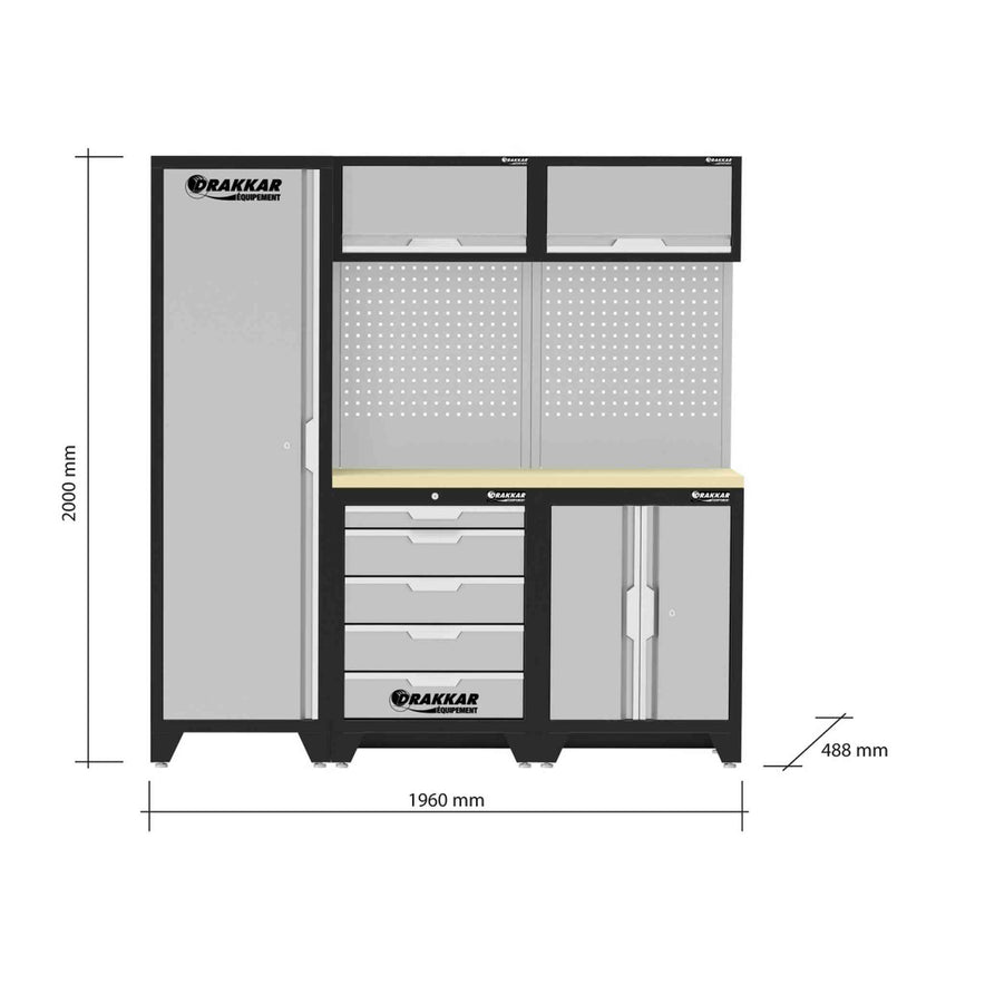 Mobilier d'atelier 3 éléments hêtre