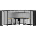 Mobilier d'atelier 8 éléments angle hêtre