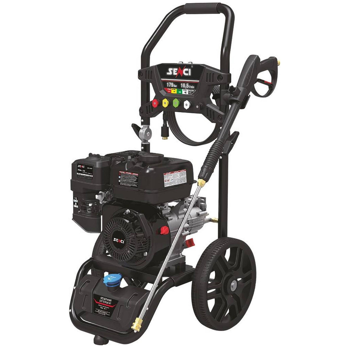 Nettoyeur HP eau froide moteur thermique OHV 10 l/min 220 bar avec flexible 10m