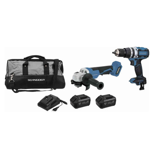 PACK VISSEUSE 65NM + MEULEUSE 125MM + 2 BATTERIES 5AH + CHARGEUR