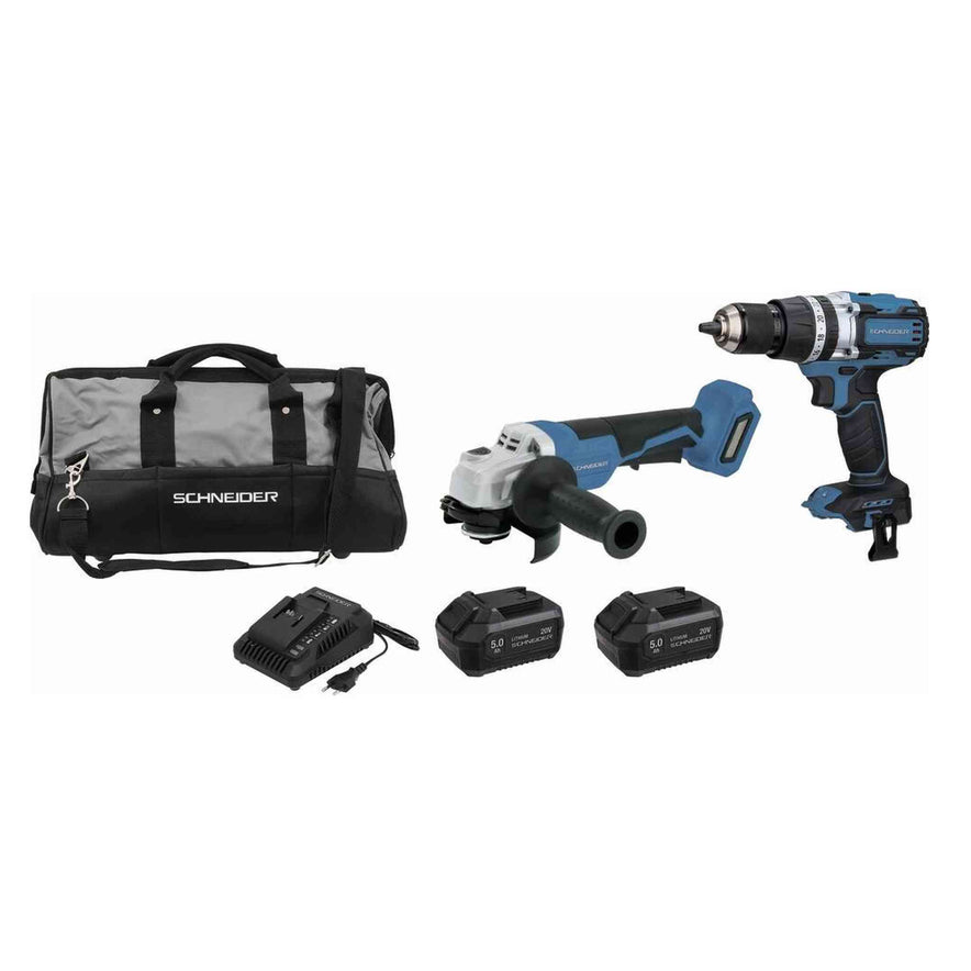 PACK VISSEUSE 65NM + MEULEUSE 125MM + 2 BATTERIES 5AH + CHARGEUR