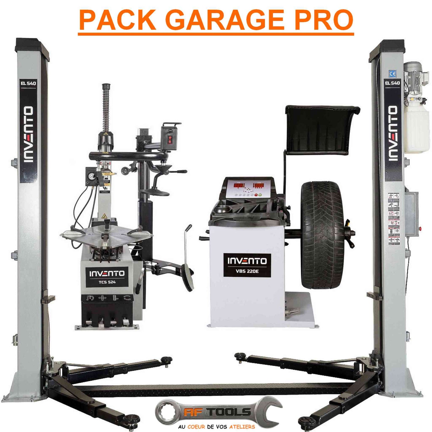 Pack garage : Pont / Démonte pneu / équilibreuse