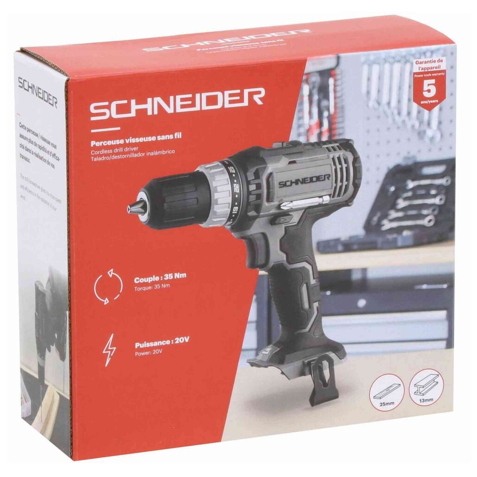 PERCEUSE/VISSEUSE 20V 35NM SANS CHARGEUR NI BATTERIE