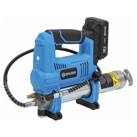 POMPE A GRAISSE 18V 690 BAR - 1 BATTERIE LI-ION 2AH - 1 CHARGEUR 1.7A EN MALETTE