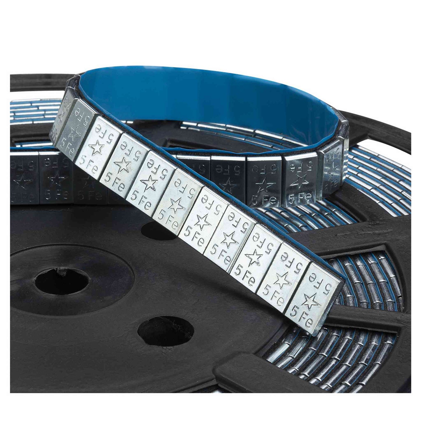 Poids adhésifs FE galvanisé au zinc pour jantes ALU, rouleau 5g x 1200