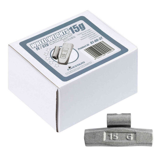 Poids à clipser Fivestars - jantes acier - FE - 15g