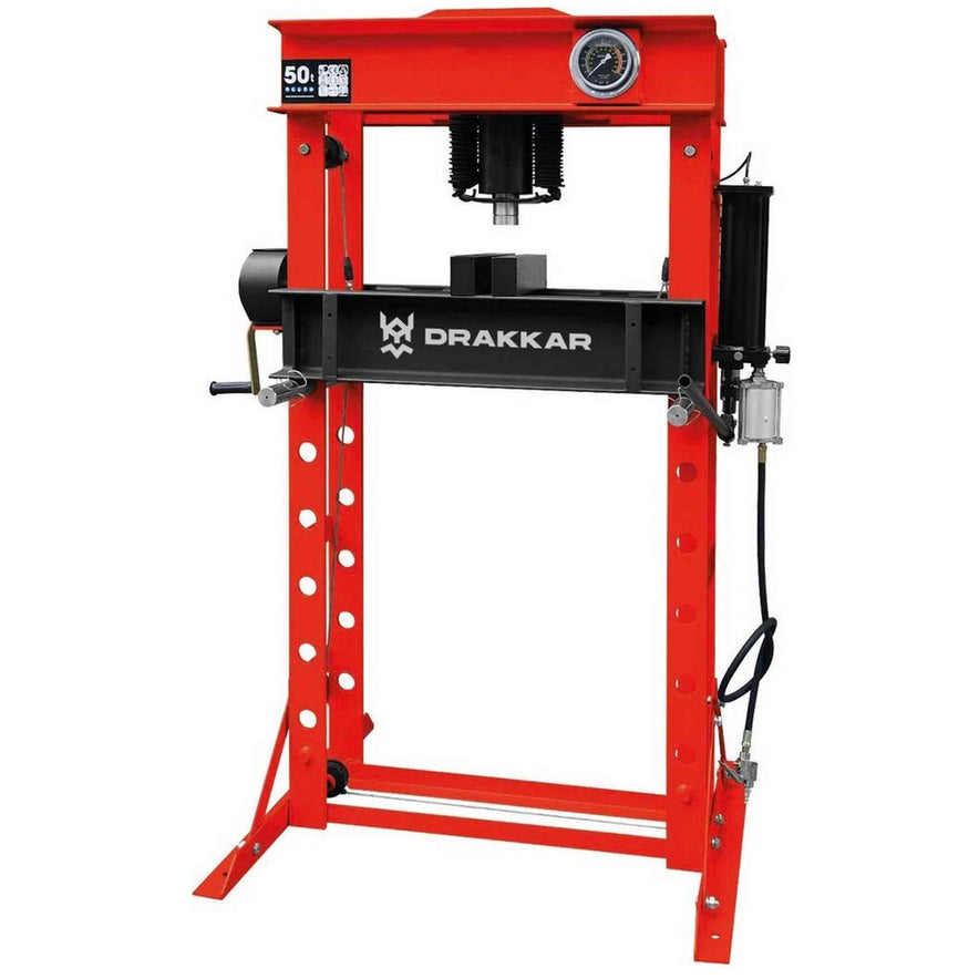 Presse d'atelier manuelle et pneumatique 50T bâti soudé