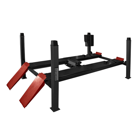 Pont 4 colonnes 5 tonnes géométrie, levage auxiliaire, chemin de 4,8 m