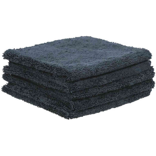 SACHET DE 5 MICROFIBRES LASER POLISH NOIR DE CARBONE 40X40CM