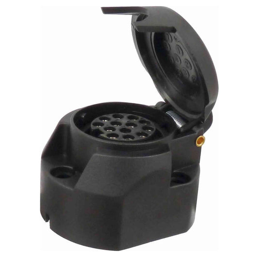 SOCLE FEMELLE 13 BROCHES PVC / COQUE