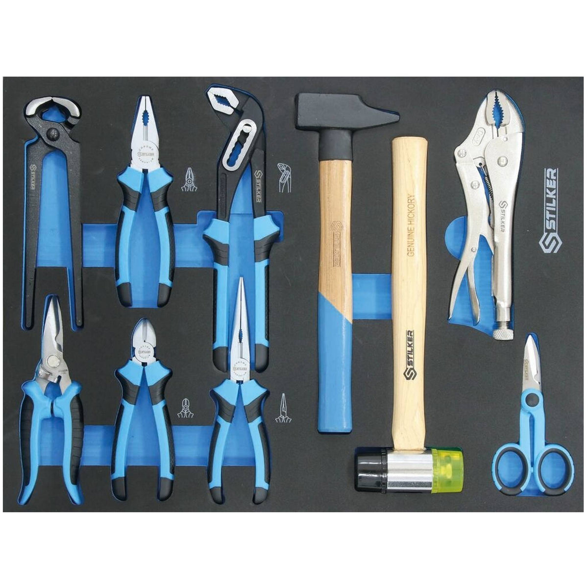 Servante d'atelier 7 tiroirs composée de 247 outils - modules mousses