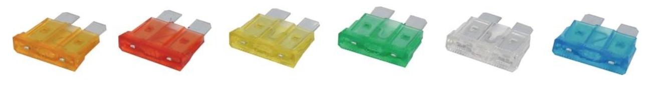 Assortiment 90 fusibles enfichables standards + 1 testeur + 1 pince