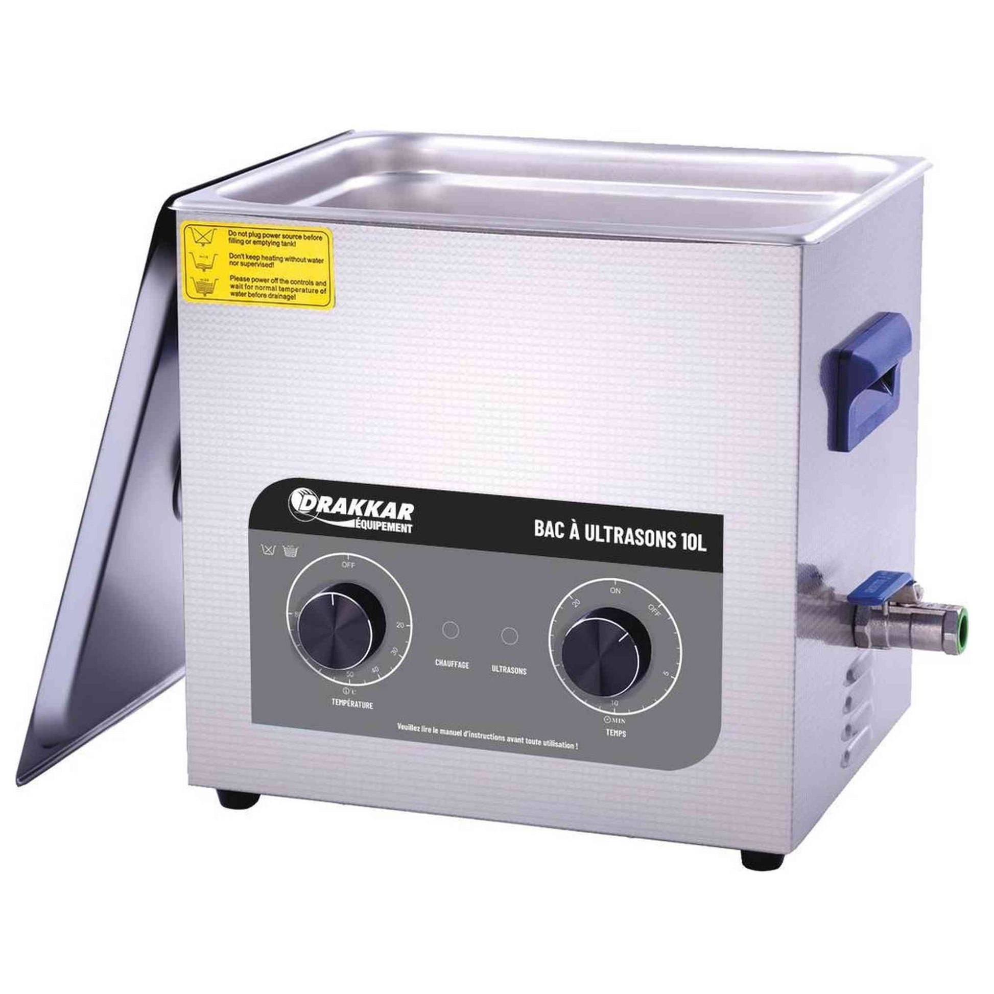 Bac inox à ultrasons 10L 230V