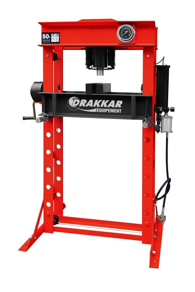 Presse d'atelier manuelle et pneumatique 50T bâti soudé