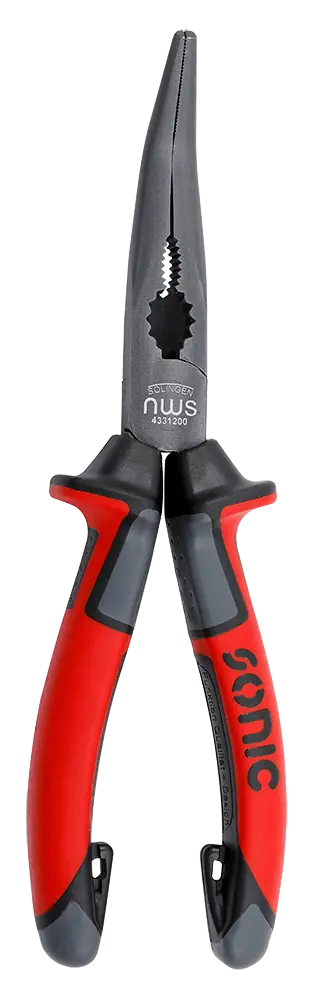 Pince à bec long coudé 8''