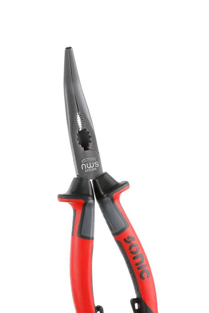 Pince à bec long coudé 8''