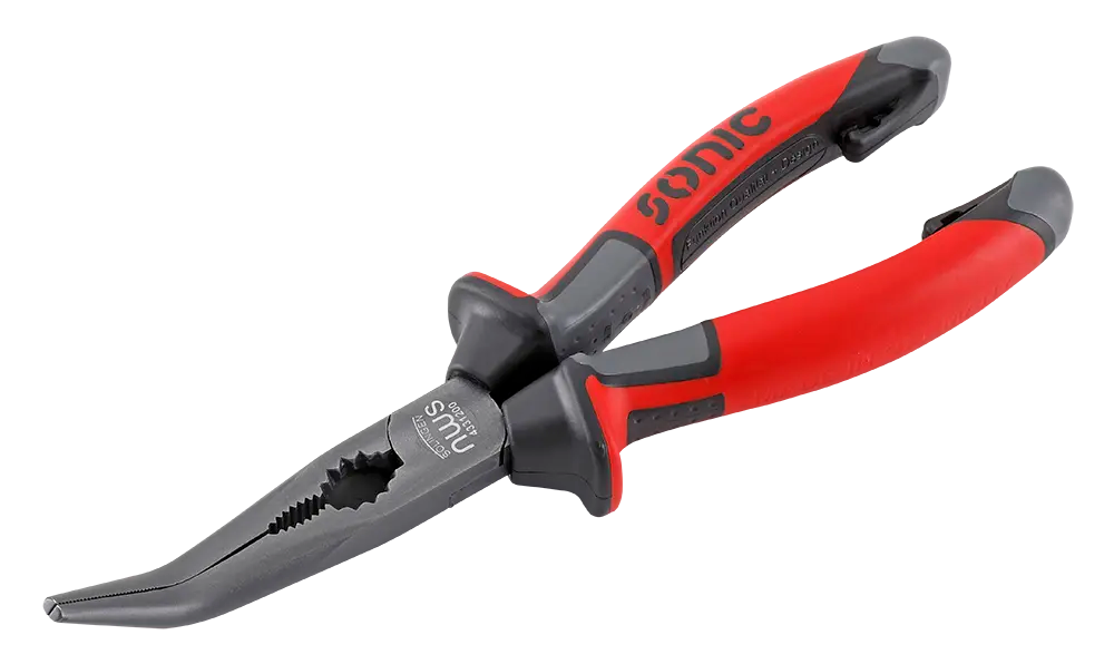 Pince à bec long coudé 8''