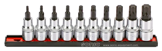 Rack d'empreintes 1/2'' Torx on rail 10-pcs.