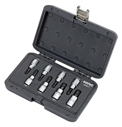 Malette empreintes courtes Torx 1/2'' 8-pcs.