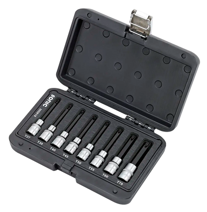 Malette empreintes longues Torx 1/2'' 8-pcs.