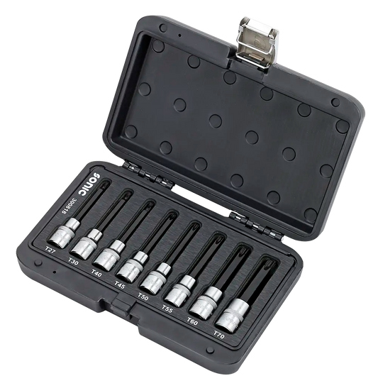 Malette empreintes longues Torx 1/2'' 8-pcs.