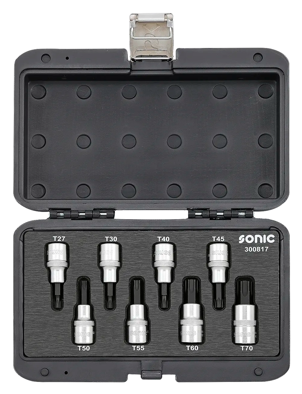 Malette empreintes courtes Torx 1/2'' 8-pcs.