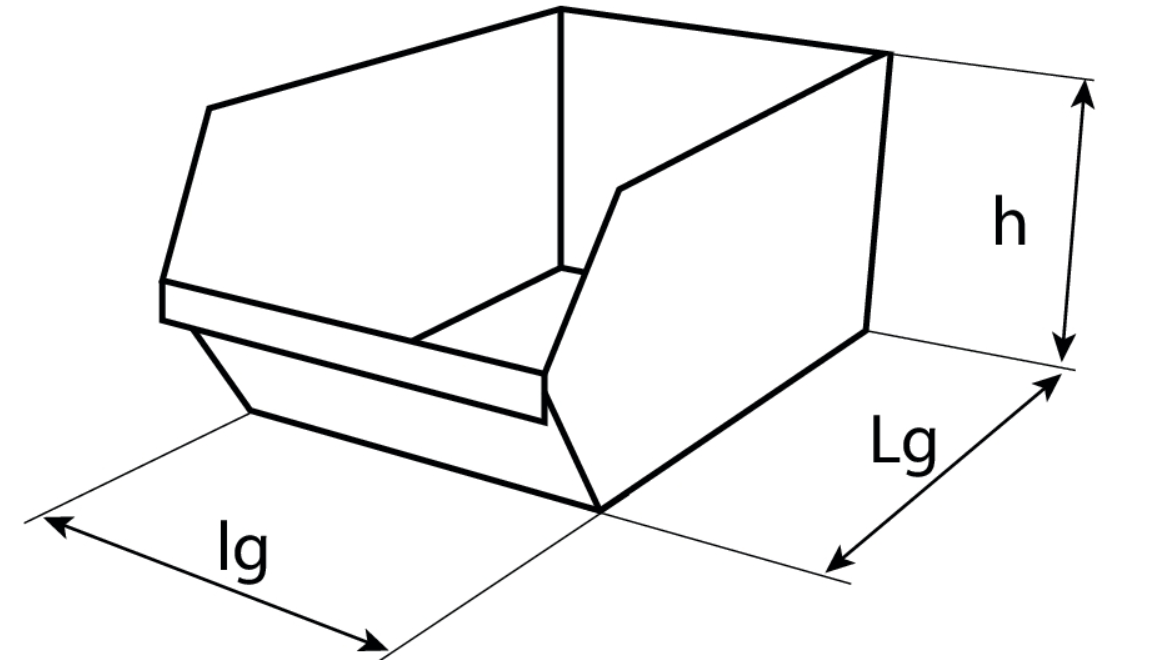 Boite a bec PVC rouge éco-box 165x110x75mm