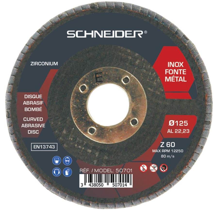 BT 10 disque lamelle bombe 125GR 60 zirconium schneider