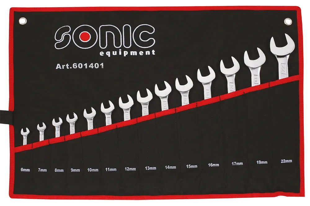 Cles mixtes de 6 a 22mm en trousse (14pc)