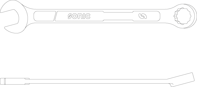 Cles mixtes de 6 a 22mm en trousse (14pc)