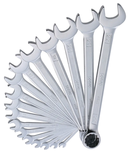 Clés mixtes de 6 à 22mm en trousse 17-pcs.
