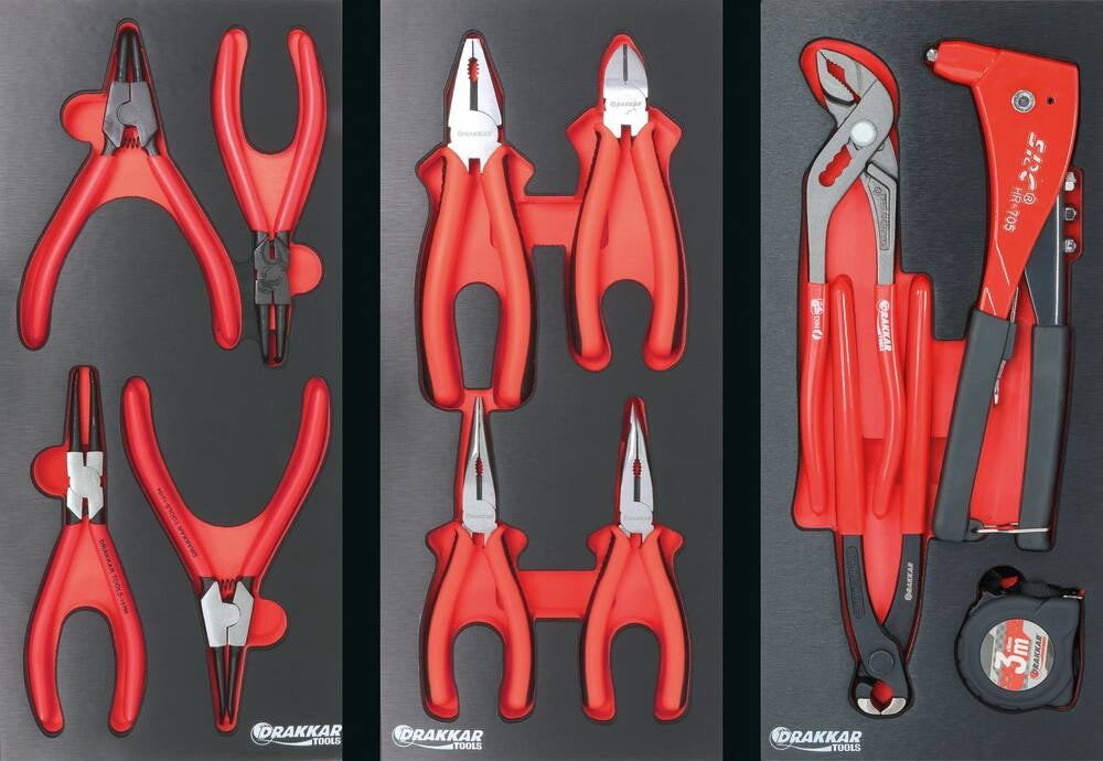 Servante d'atelier 7 tiroirs composée de 189 outils - modules métal