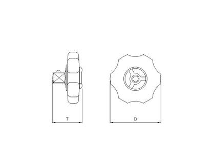 Cliquet paume 1/4'' 72 dents