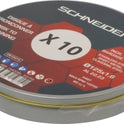BT 10 DISQUES INOX 125X1.6 INOX BOITE METAL SCHNEIDER