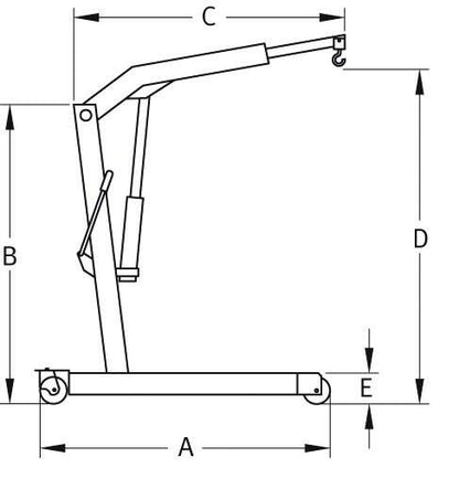 Grue d'atelier fixe 1T