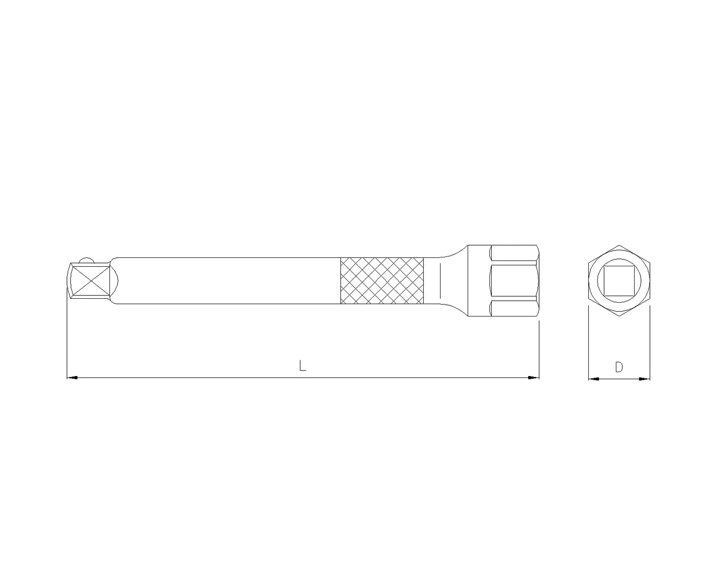 Rallonge 1/2'' 250mm