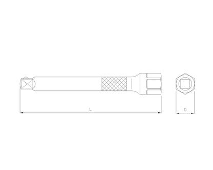 Rallonge 1/2'' 250mm