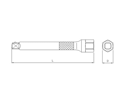 Rallonge 1/4'' 150mm