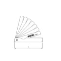 Jauges d'epaisseur metriques (26pc)