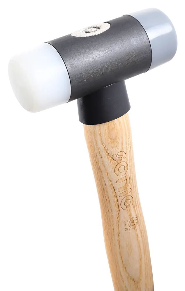 Marteau embouts en nylon manche en bois 400gr.