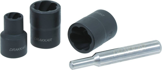 COFFRET 9 DOUILLES TWIST 1/2" 10 A 19MM + 1 BARRE D'EXTRACTION