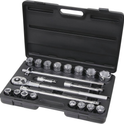 COFFRET PVC DE DOUILLES CAMION 21PCS-6PANS-3/4"CV  *DT*