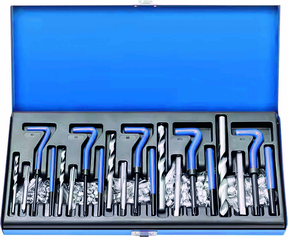 Réparation de filetage M5 à M12 - coffret de 131 pcs