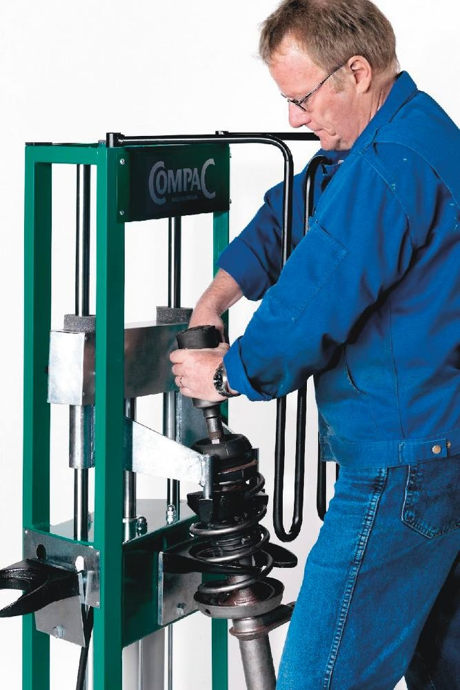 Compresseur de ressort pneumatique sur roues MacPherson