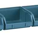 Boîtes à bec bleu - kit 6 boîtes avec support acier 600x95x50mm